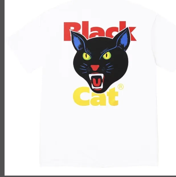 XL CAT M White Black L Black Cat S TEE 24 and BLACK 0503